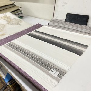 پرده زبرا خاکستری پلیسه