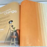 کاغذ دیواری خارجی ساده قابل شستشو مدل Orange Palette
